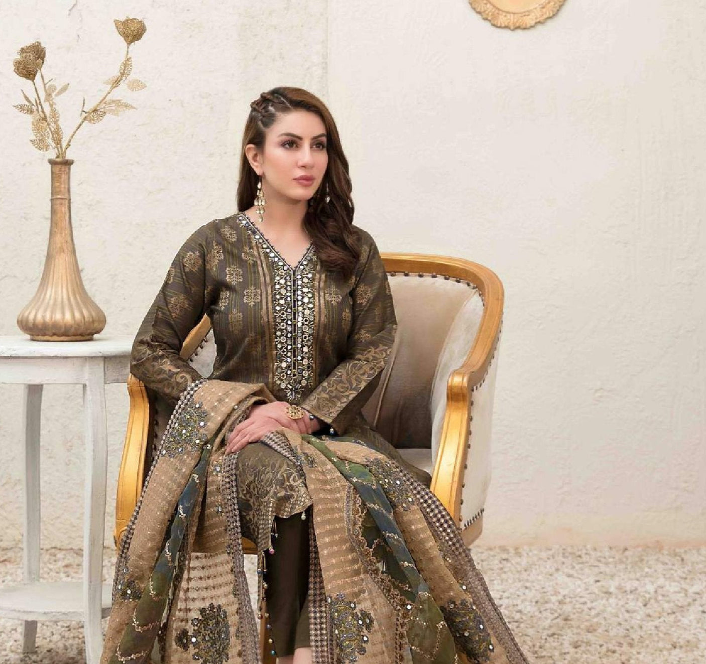 Giselle Printed And Embroidered Lawn Collection By Tawakkal 100% Original