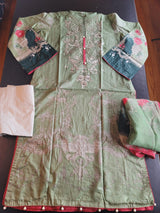 Pakistani Stitched Embroidery Lawn Suit Ready To Ship