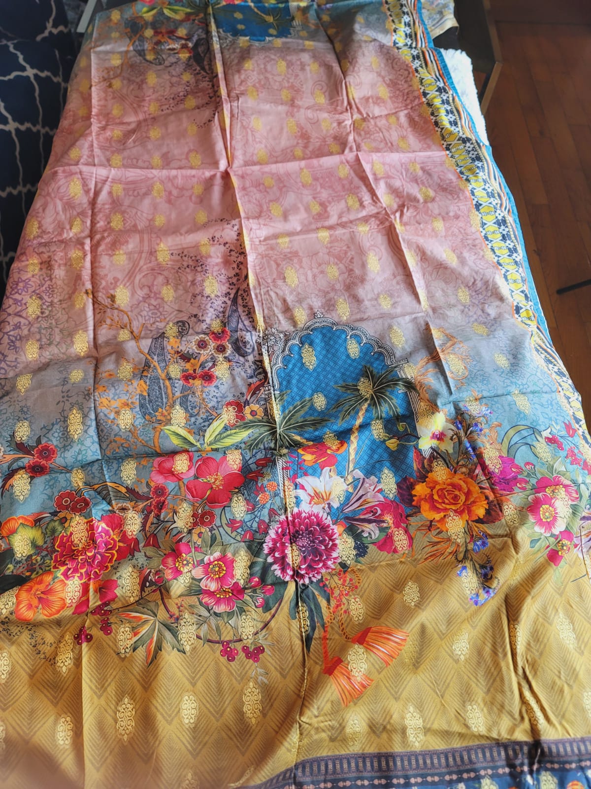 Pakistani Linen Embroidered Salwar kameez Ready To Ship