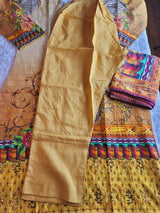 Pakistani linen Embroidered Salwar kameez Ready To Ship