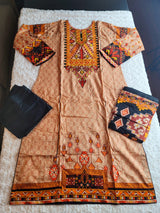 Pakistani lawn Embroidered Salwar kameez Ready To Ship