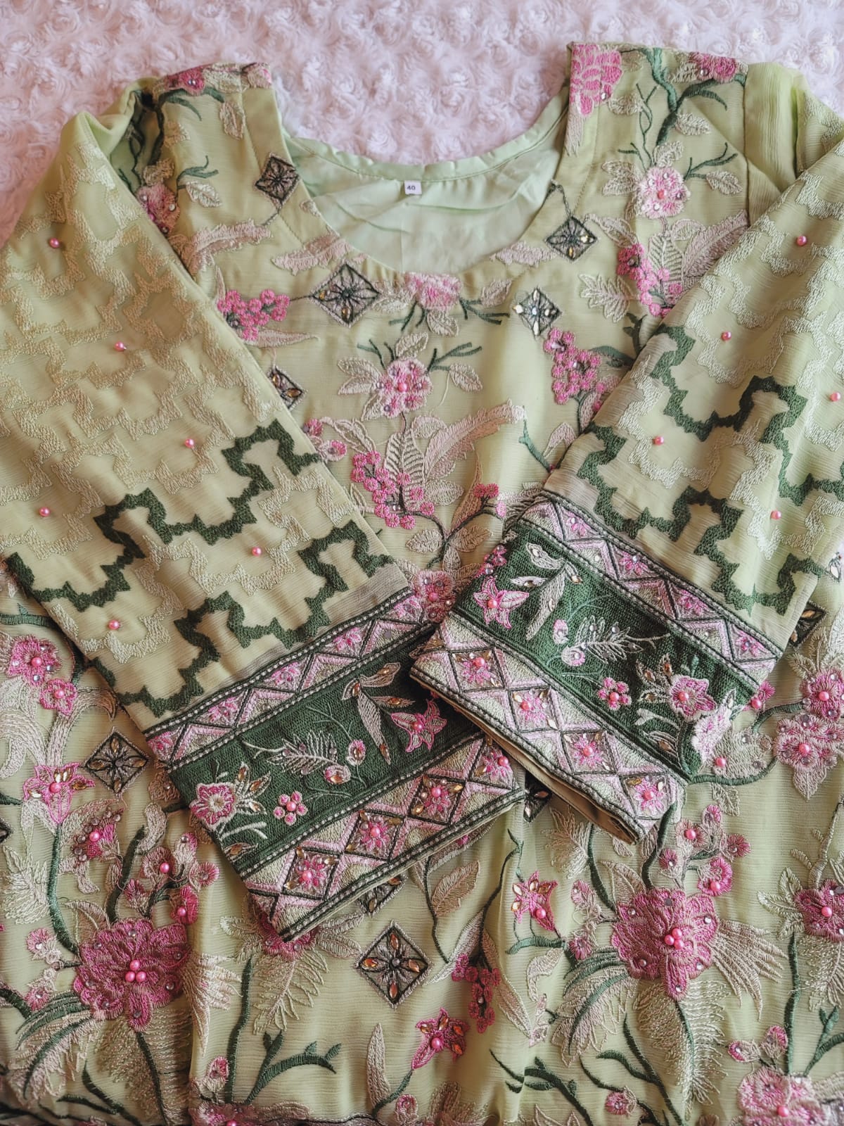 Pakistani Stitched Embroidery Party Wear Dresses Ready To Ship