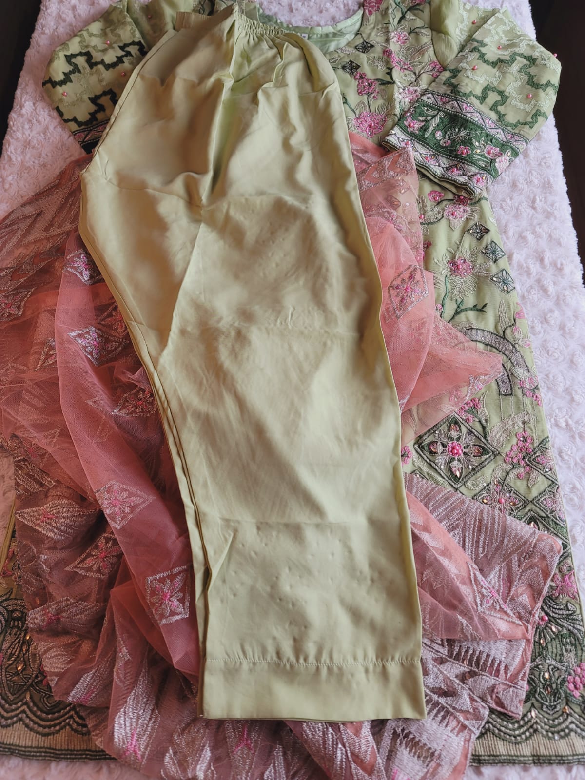 Pakistani Stitched Embroidery Party Wear Dresses Ready To Ship