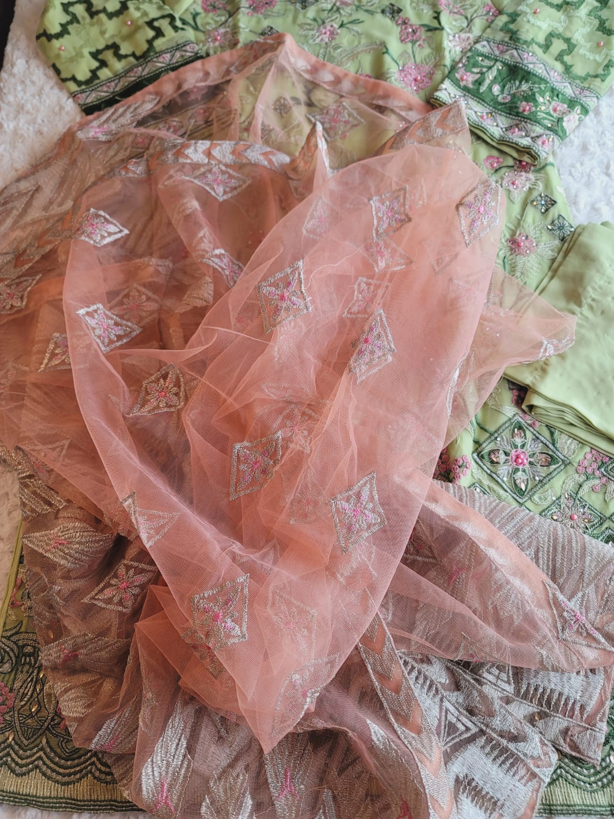 Pakistani Stitched Embroidery Party Wear Dresses Ready To Ship