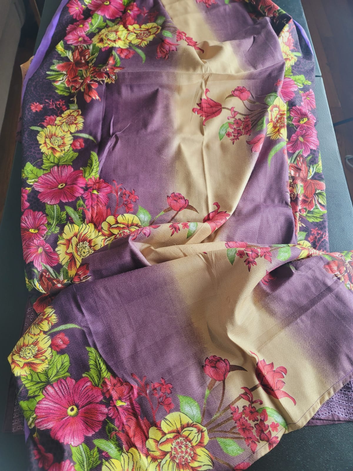 Pakistani linen Embroidered Salwar kameez Ready To Ship