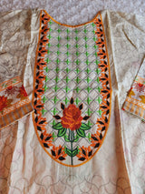 Pakistani lawn Embroidered Salwar kameez Ready To Ship