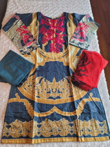 Pakistani lawn Embroidered Salwar kameez Ready To Ship