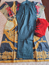 Pakistani lawn Embroidered Salwar kameez Ready To Ship