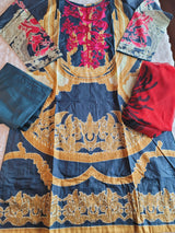 Pakistani lawn Embroidered Salwar kameez Ready To Ship