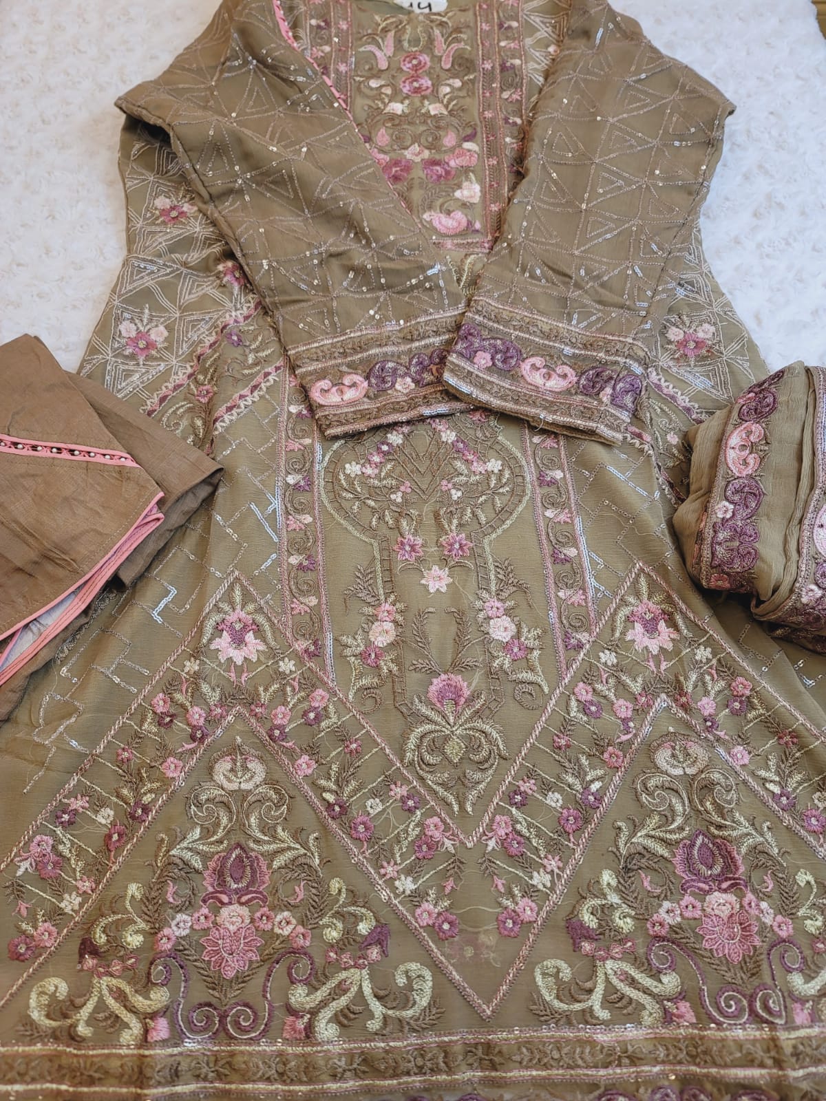 Pakistani Stitched Embroidery Party Wear Dresses Ready To Ship