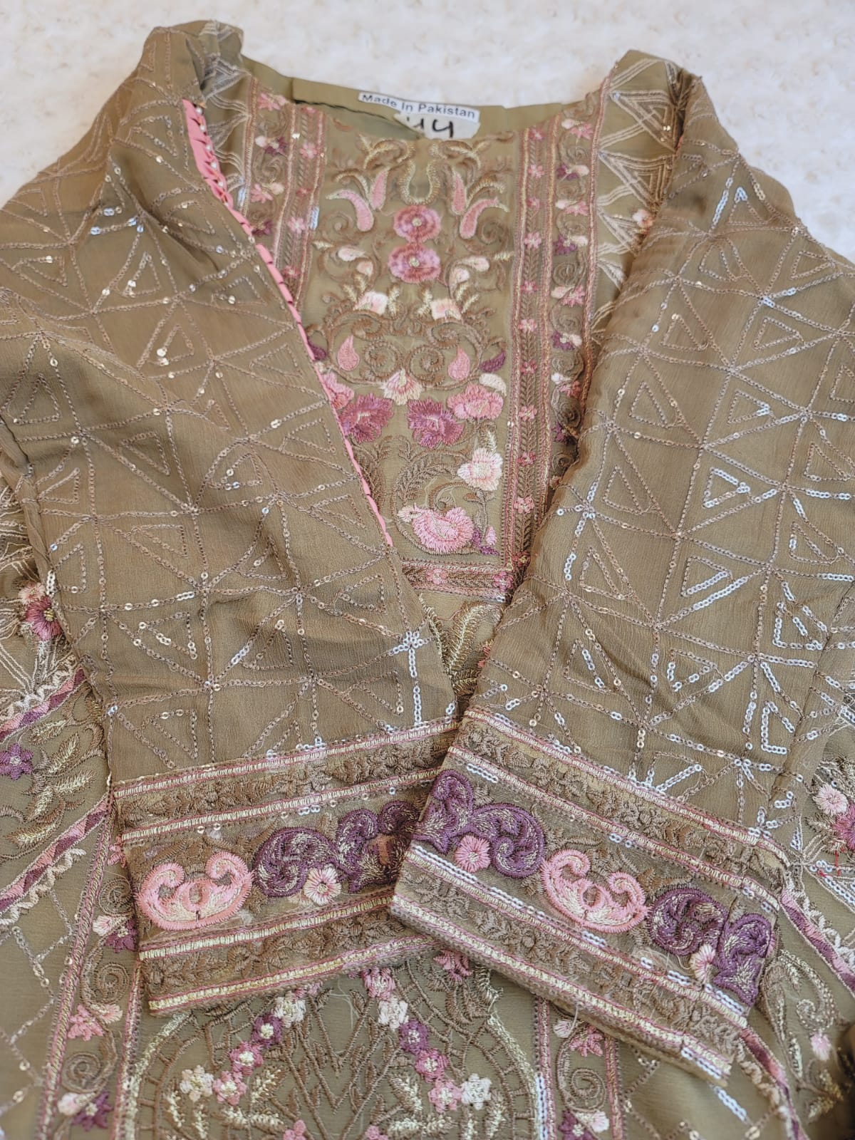 Pakistani Stitched Embroidery Party Wear Dresses Ready To Ship