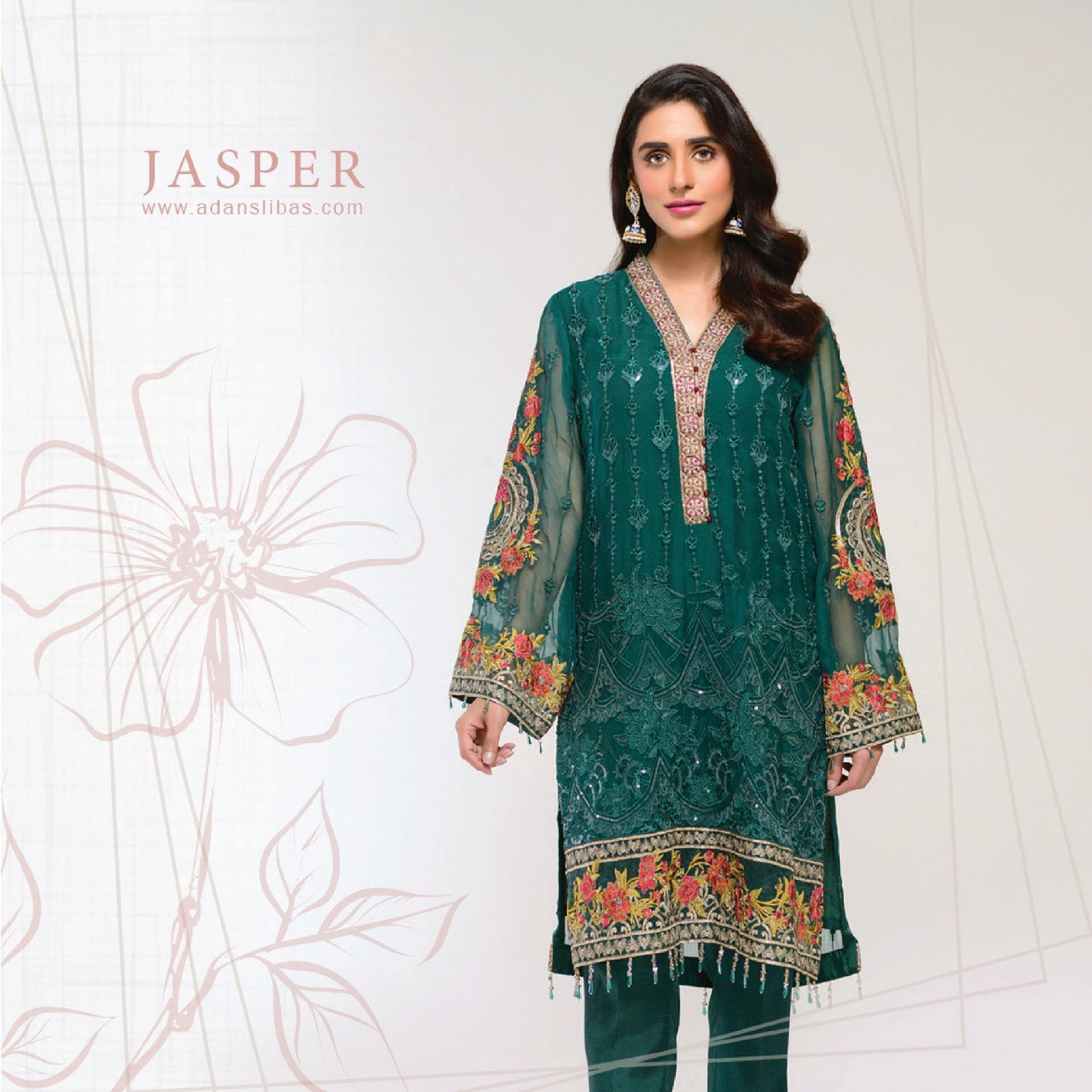 Jasper 2pcs kurti 2021-100% Original Guaranteed