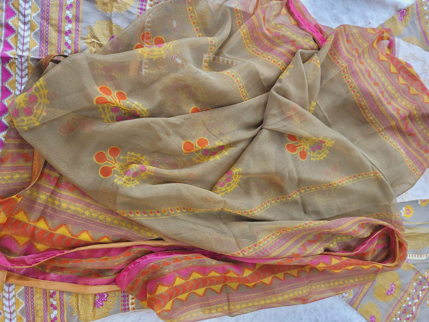 Pakistani lawn Embroidered Salwar kameez Ready To Ship