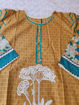 Pakistani lawn Embroidered Salwar kameez