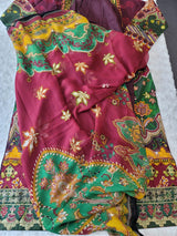 Pakistani stitched  lawn Embroidered Salwar kameez ready to ship