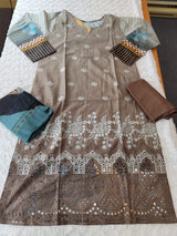 Pakistani stitched  lawn Embroidered Salwar kameez ready to ship
