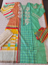 Pakistani stitched  lawn Embroidered Salwar kameez ready to ship