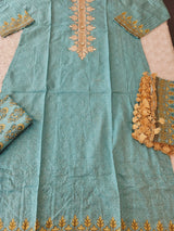 Pakistani stitched  lawn Embroidered Salwar kameez ready to ship