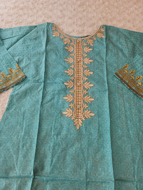 Pakistani stitched  lawn Embroidered Salwar kameez ready to ship