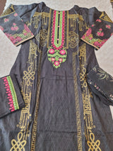 Pakistani stitched  lawn Embroidered Salwar kameez ready to ship