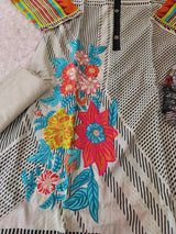 Pakistani stitched  lawn Embroidered Salwar kameez ready to ship