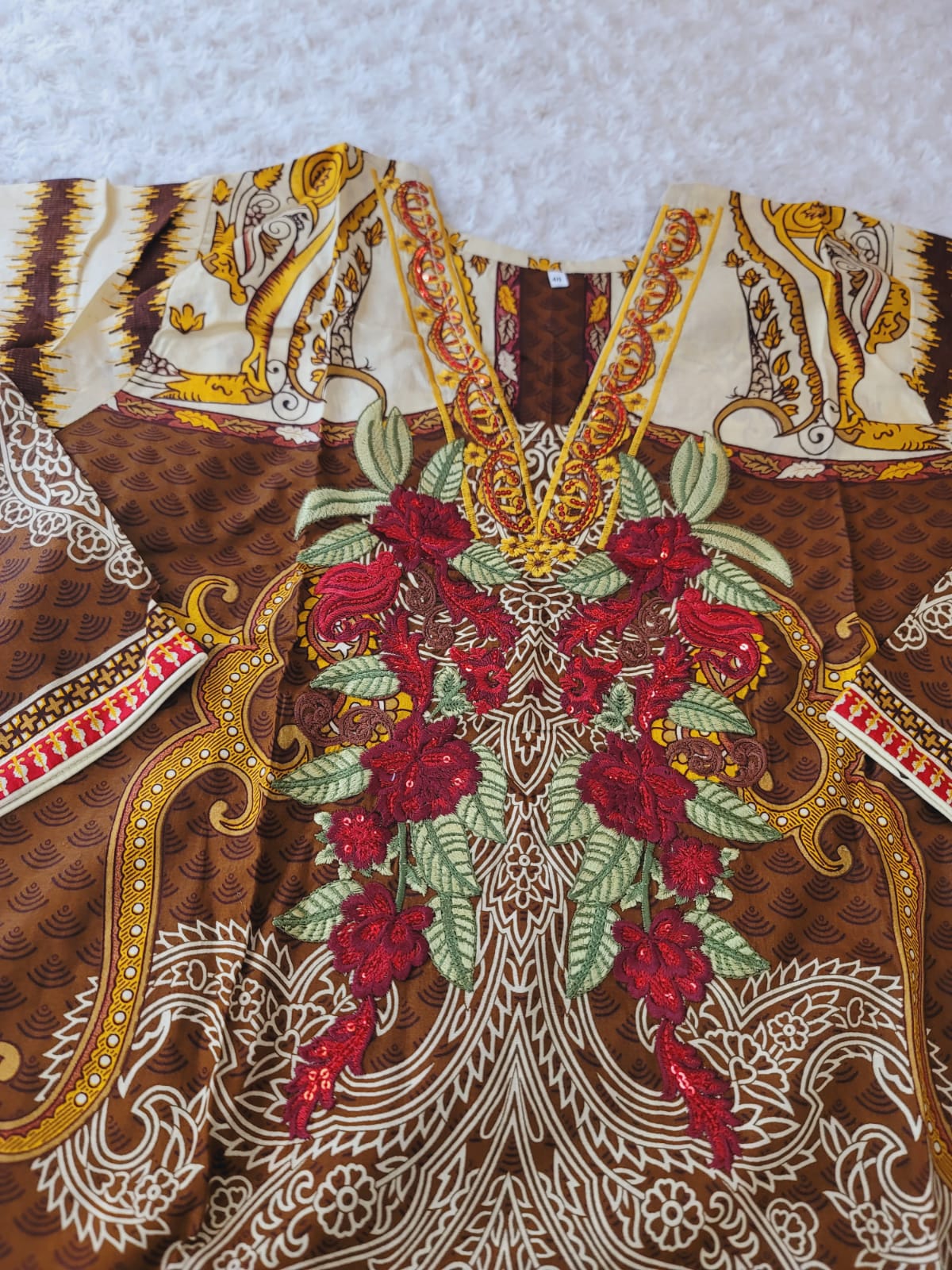 Pakistani stitched  lawn Embroidered Salwar kameez ready to ship