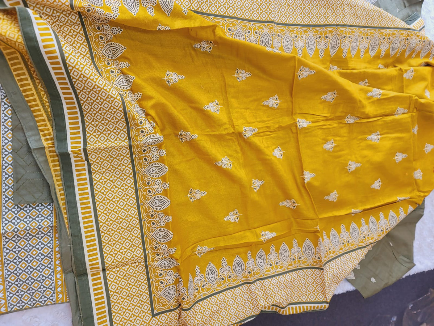 Pakistani stitched  lawn Embroidered Salwar kameez ready to ship