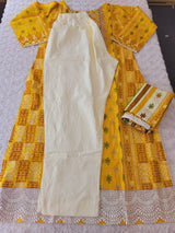 Pakistani stitched  lawn Embroidered Salwar kameez ready to ship