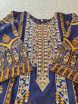 Pakistani stitched  lawn Embroidered Salwar kameez ready to ship