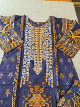Pakistani stitched  lawn Embroidered Salwar kameez ready to ship