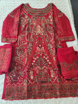 Pakistani Stitched Embroidery Party Wear Dresses Ready To Ship