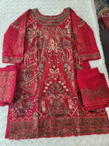 Pakistani Stitched Embroidery Party Wear Dresses Ready To Ship