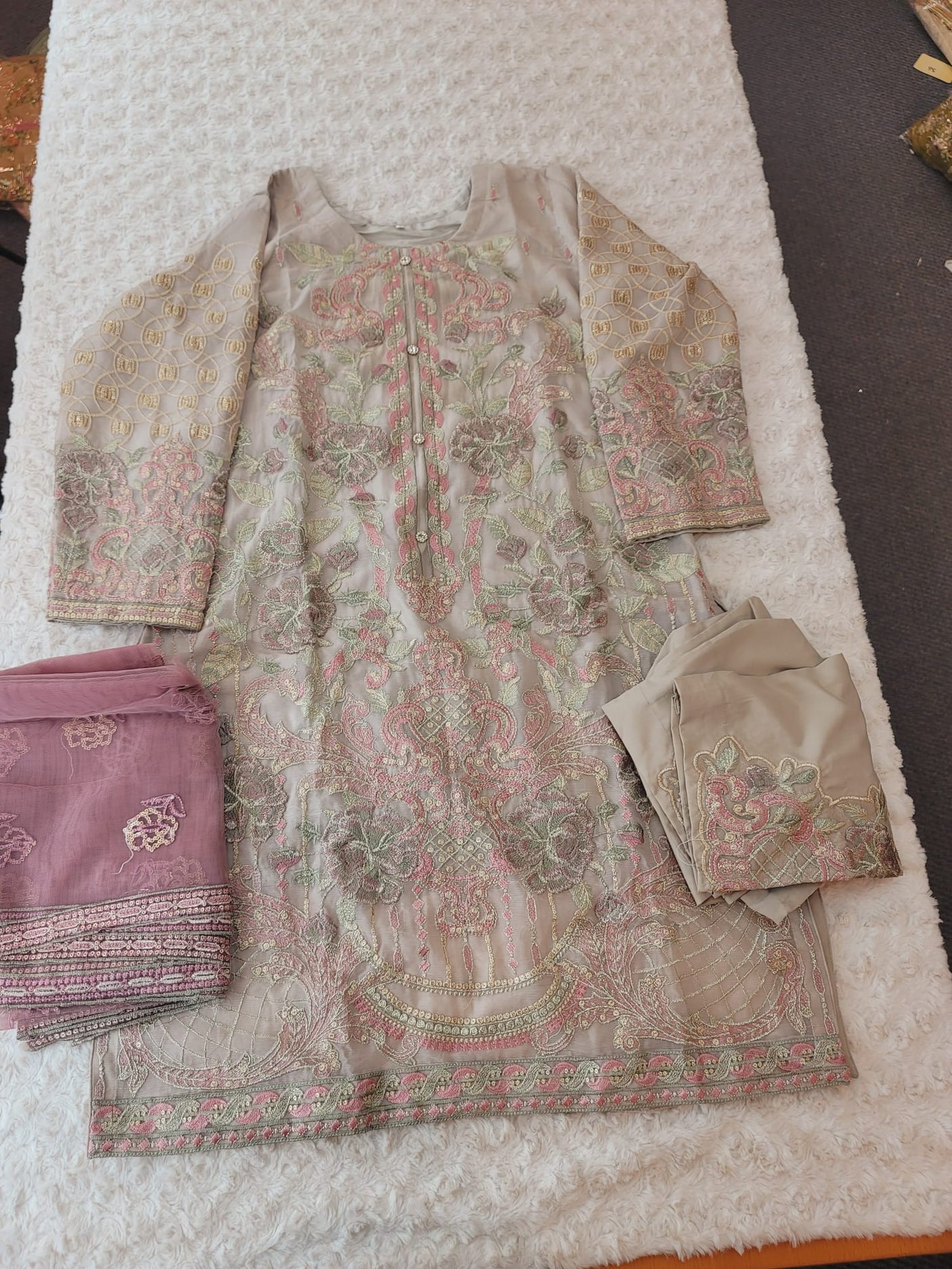 Pakistani Stitched Embroidery Party Wear Dresses Ready To Ship