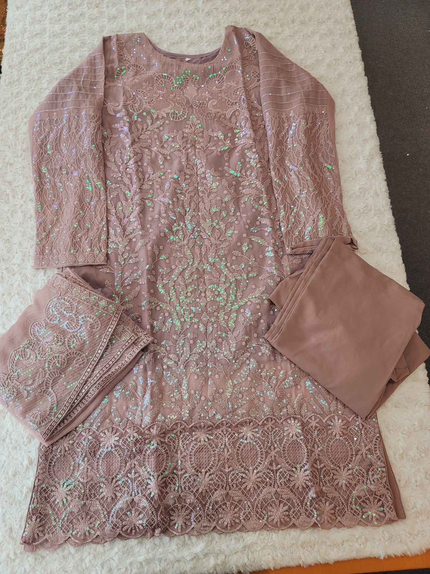 Pakistani Stitched Embroidery Party Wear Dresses Ready To Ship