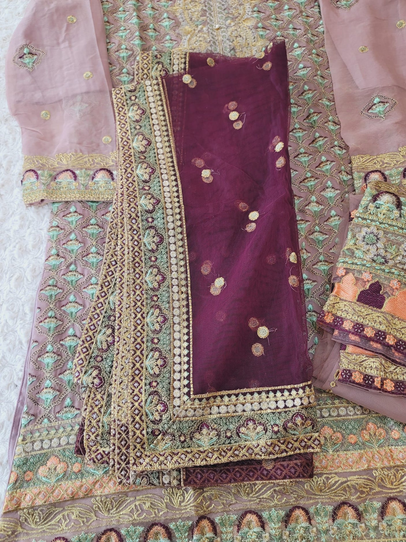 Pakistani Stitched Embroidery Party Wear Dresses Ready To Ship