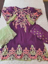Pakistani Stitched Embroidery Party Wear Dresses Ready To Ship
