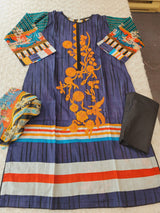 Pakistani Stitched Embroidered Lawn Salwar kameez ready to ship