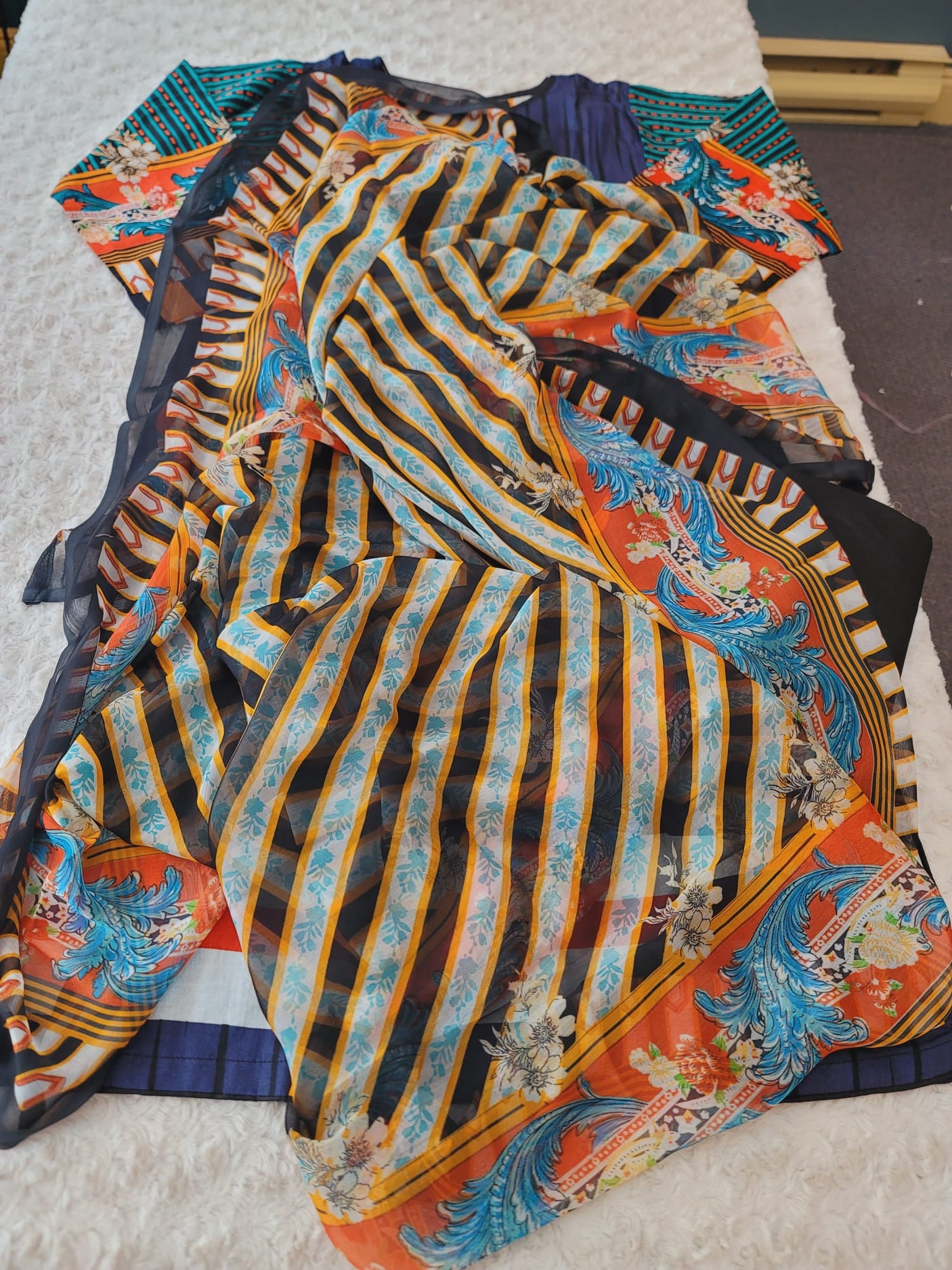 Pakistani Stitched Embroidered Lawn Salwar kameez ready to ship