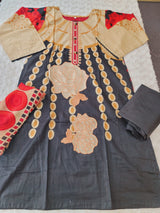 Pakistani Stitched Embroidered Lawn Salwar kameez ready to ship