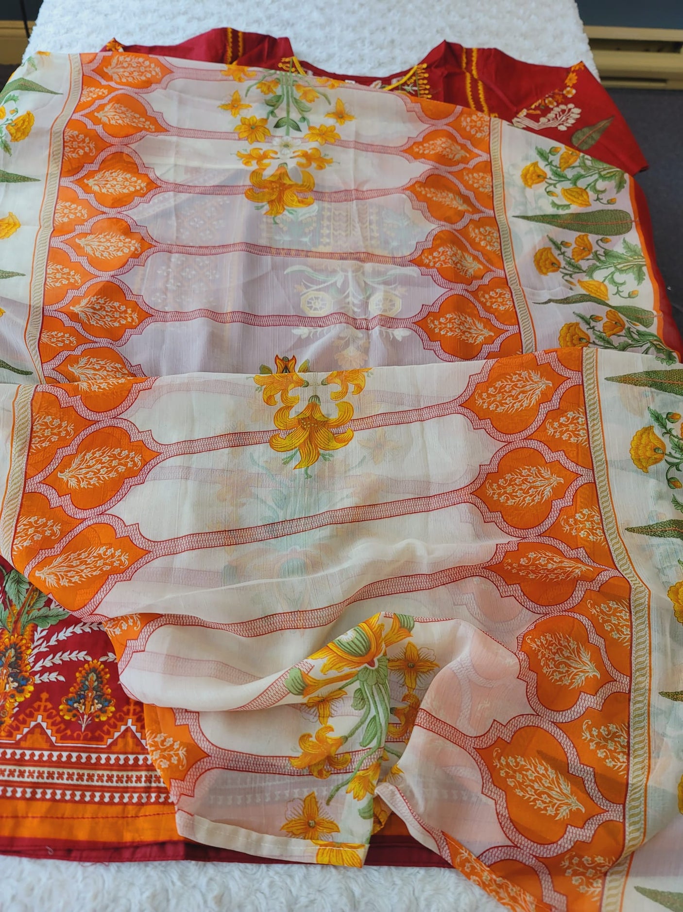 Pakistani Stitched Embroidered Lawn Salwar kameez ready to ship