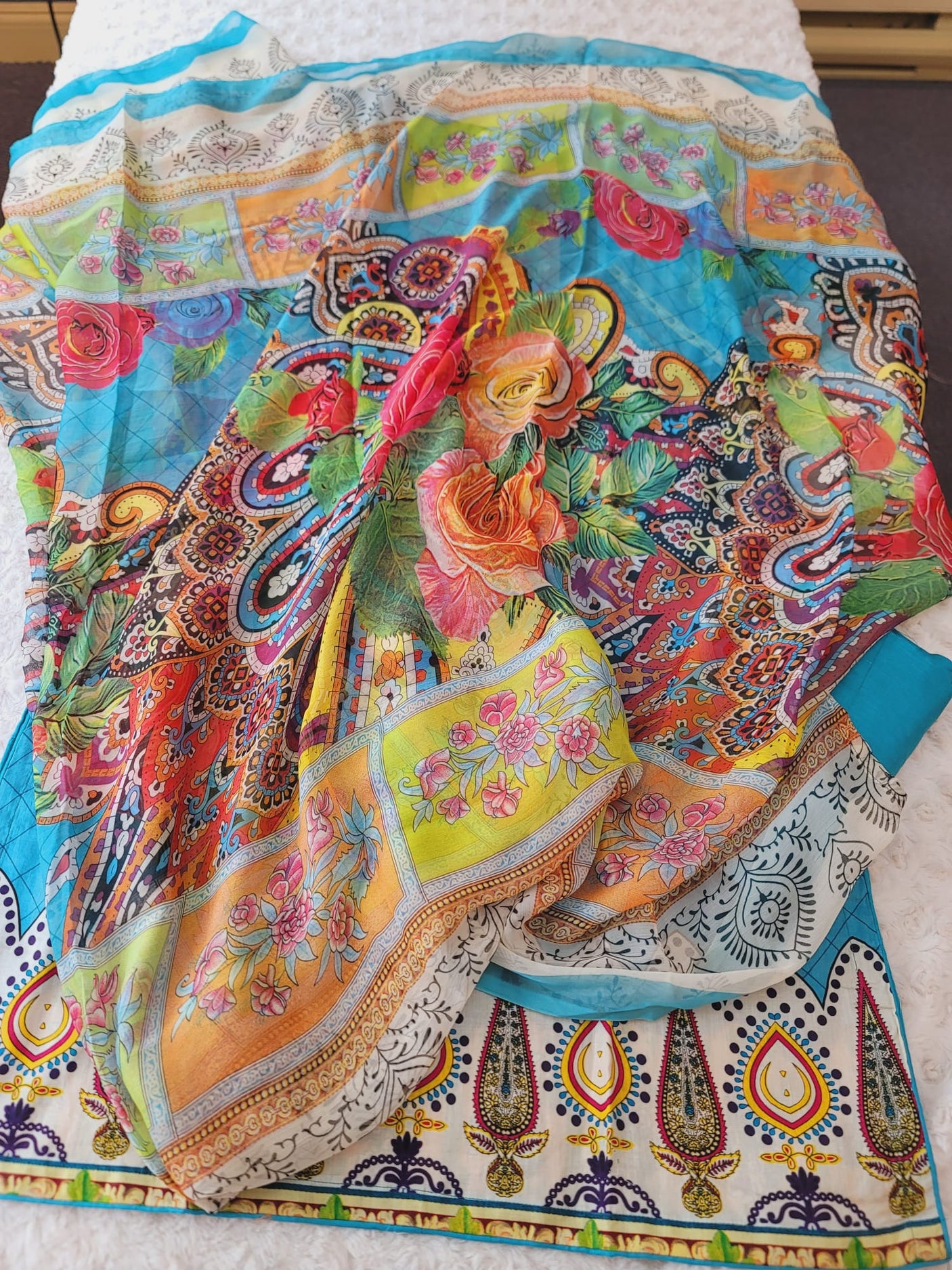 Pakistani Stitched Embroidered Lawn Salwar kameez ready to ship