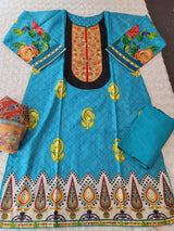 Pakistani Stitched Embroidered Lawn Salwar kameez ready to ship