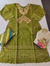 Pakistani Stitched Embroidered Lawn Salwar kameez ready to ship