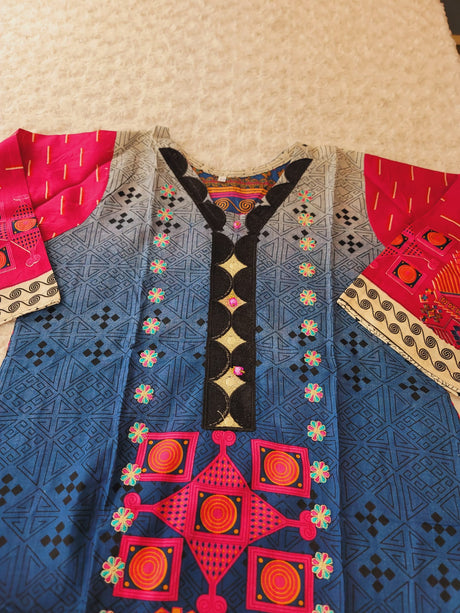 Pakistani Stitched Embroidered Lawn Salwar kameez ready to ship