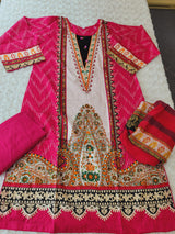 Pakistani Stitched Embroidered Lawn Salwar kameez ready to ship