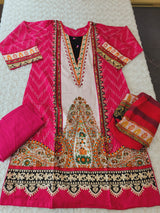 Pakistani Stitched Embroidered Lawn Salwar kameez ready to ship