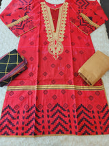 Pakistani Stitched Embroidered Lawn Salwar kameez ready to ship