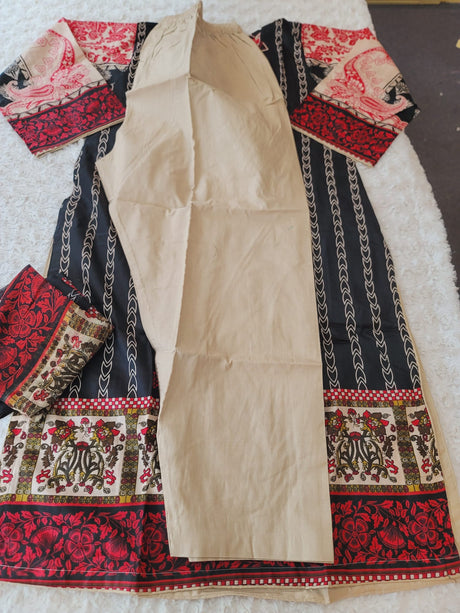 Pakistani Stitched Embroidered Lawn Salwar kameez ready to ship