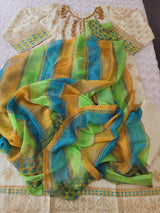 Pakistani Stitched Embroidered Lawn Salwar kameez ready to ship