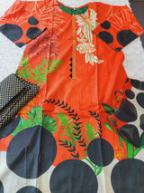 Pakistani Stitched Embroidered Lawn Salwar kameez ready to ship